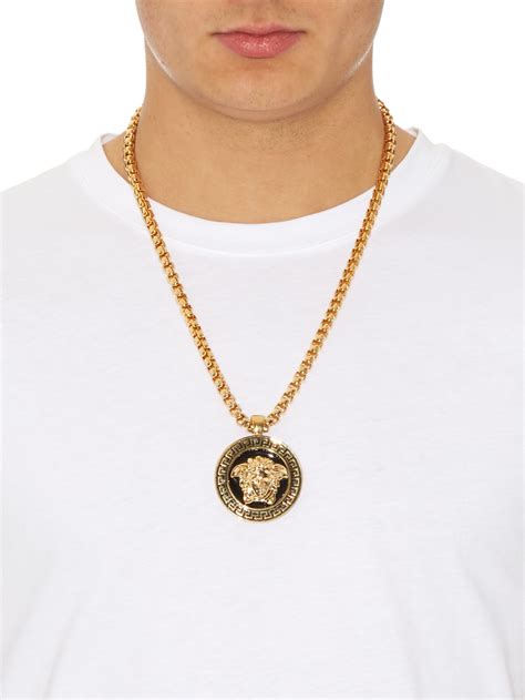 versace male necklace|designer cross necklace for men.